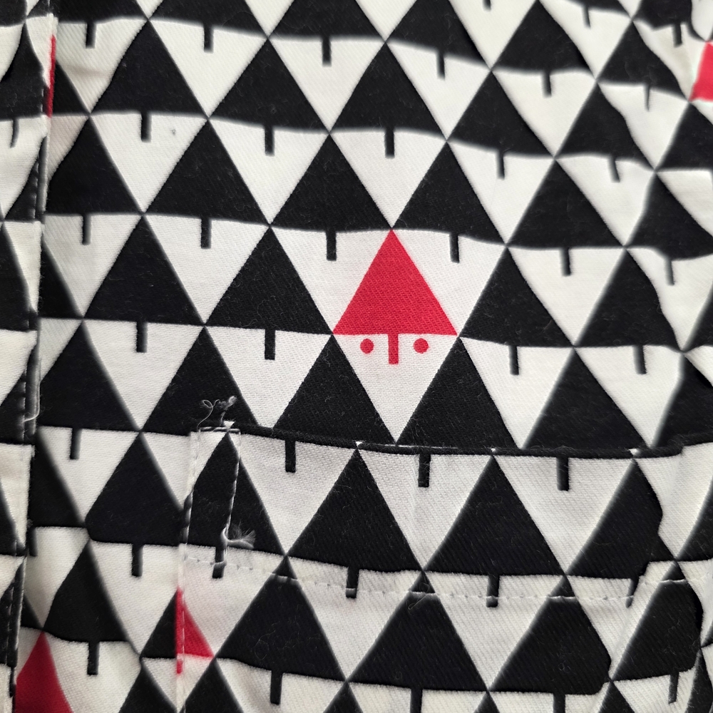 J. McLaughlin Black and White Hidden Santa Pajamas - Picture 5 of 12